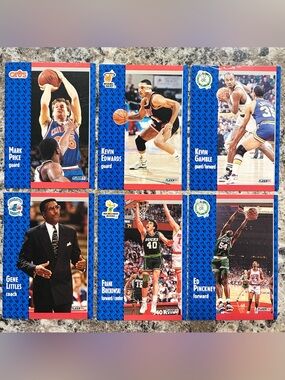 1991 Fleer Basketball Cards - Set of 6
